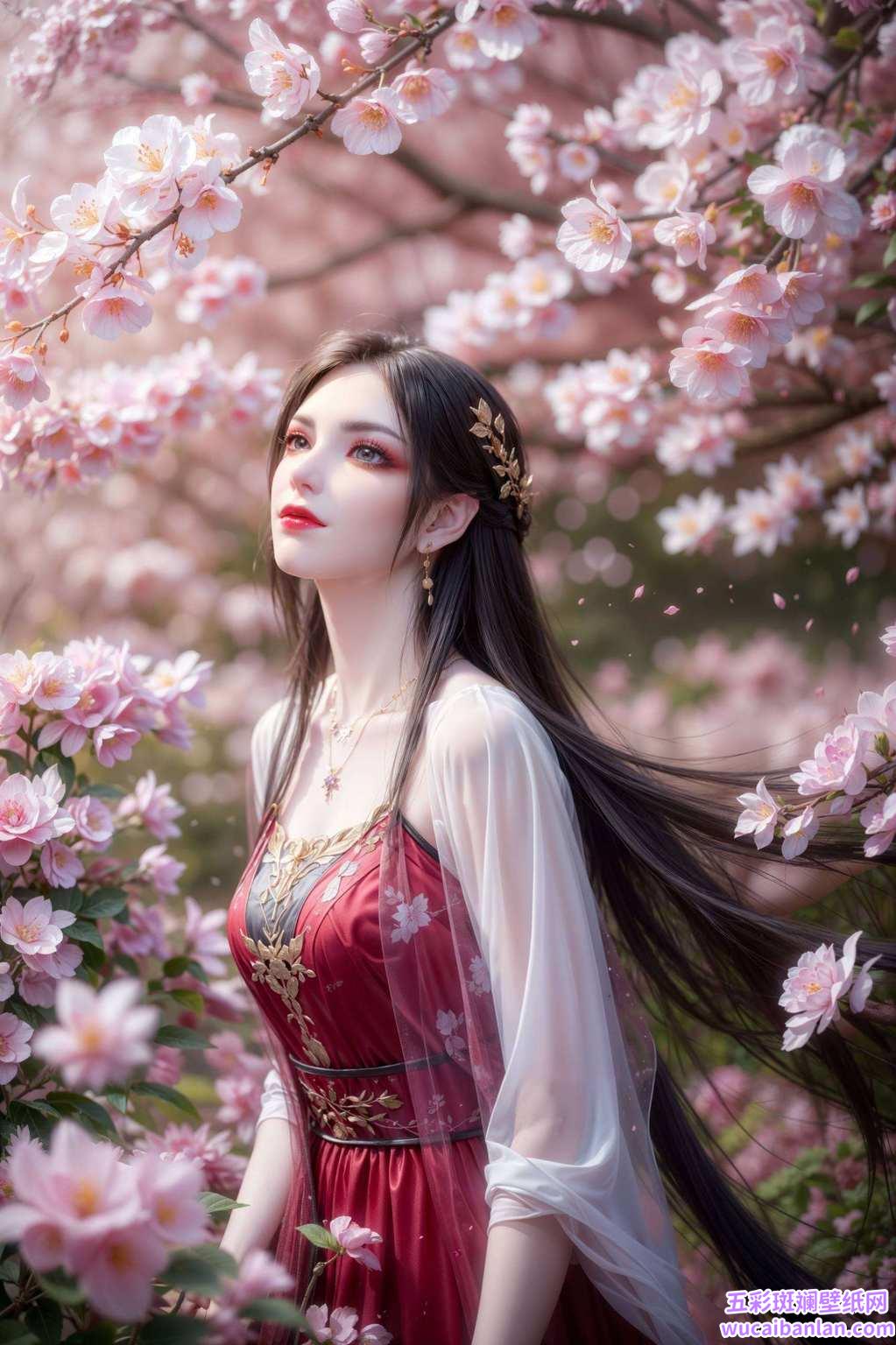 穿梭在彩鳞纷飞的壁纸世界她的美