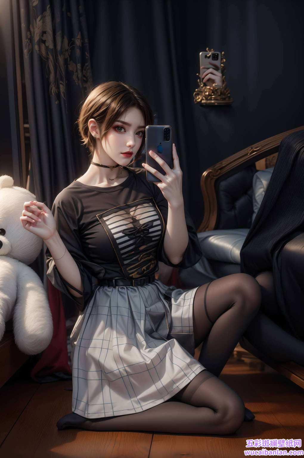 彩衣飘飘但她壁纸上那抹妖娆红唇