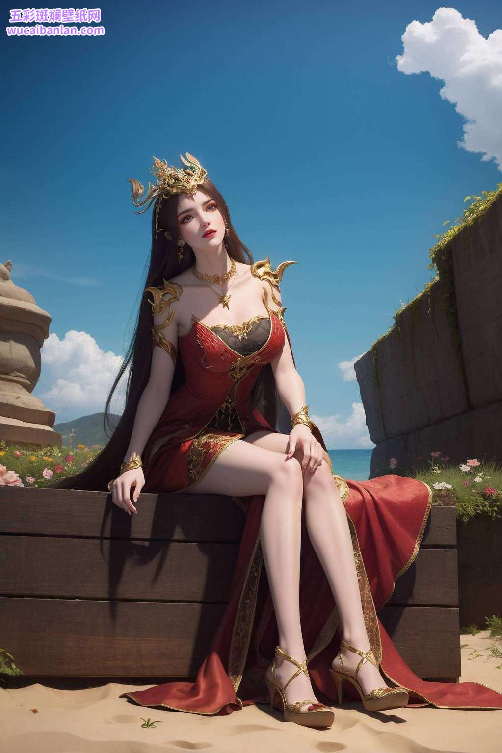 嘿想要你的锁屏一秒变身国漫女神的秘密花园吗？快来看看这款融合了美杜莎、彩鳞、七彩吞天蟒的斗破苍穹壁纸吧！神秘玄幻的蛇女风情