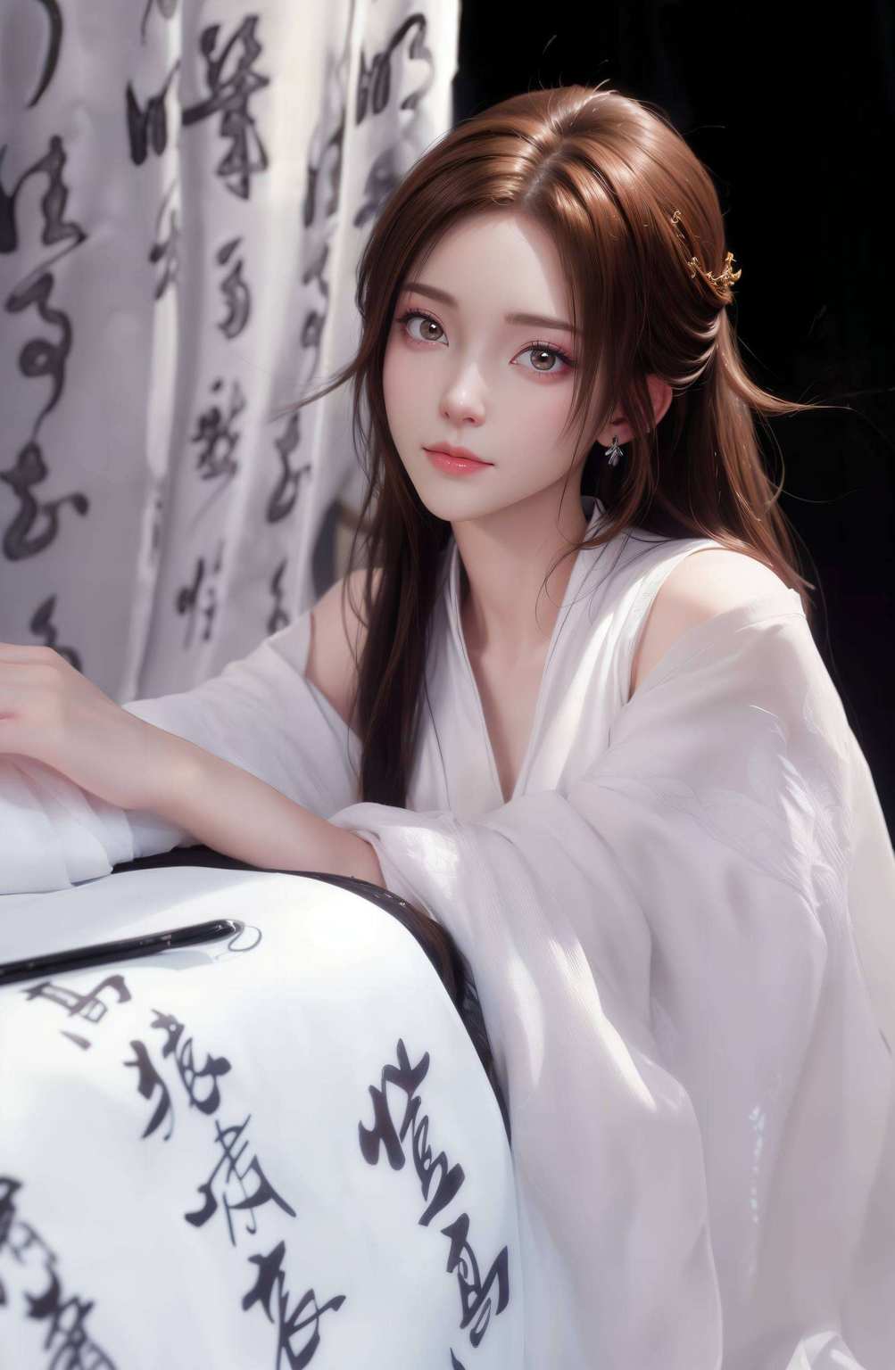 着一袭红衣那抹耀眼的金色便成为了手机壁纸上的绝美风景