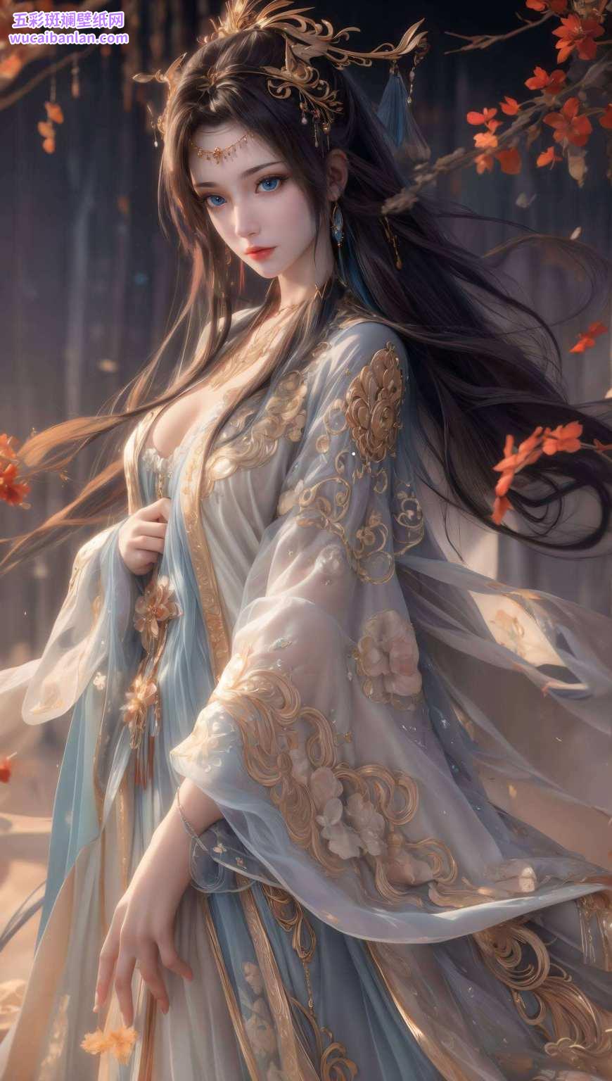 世人皆以其图为壁纸其姿容映日夺月