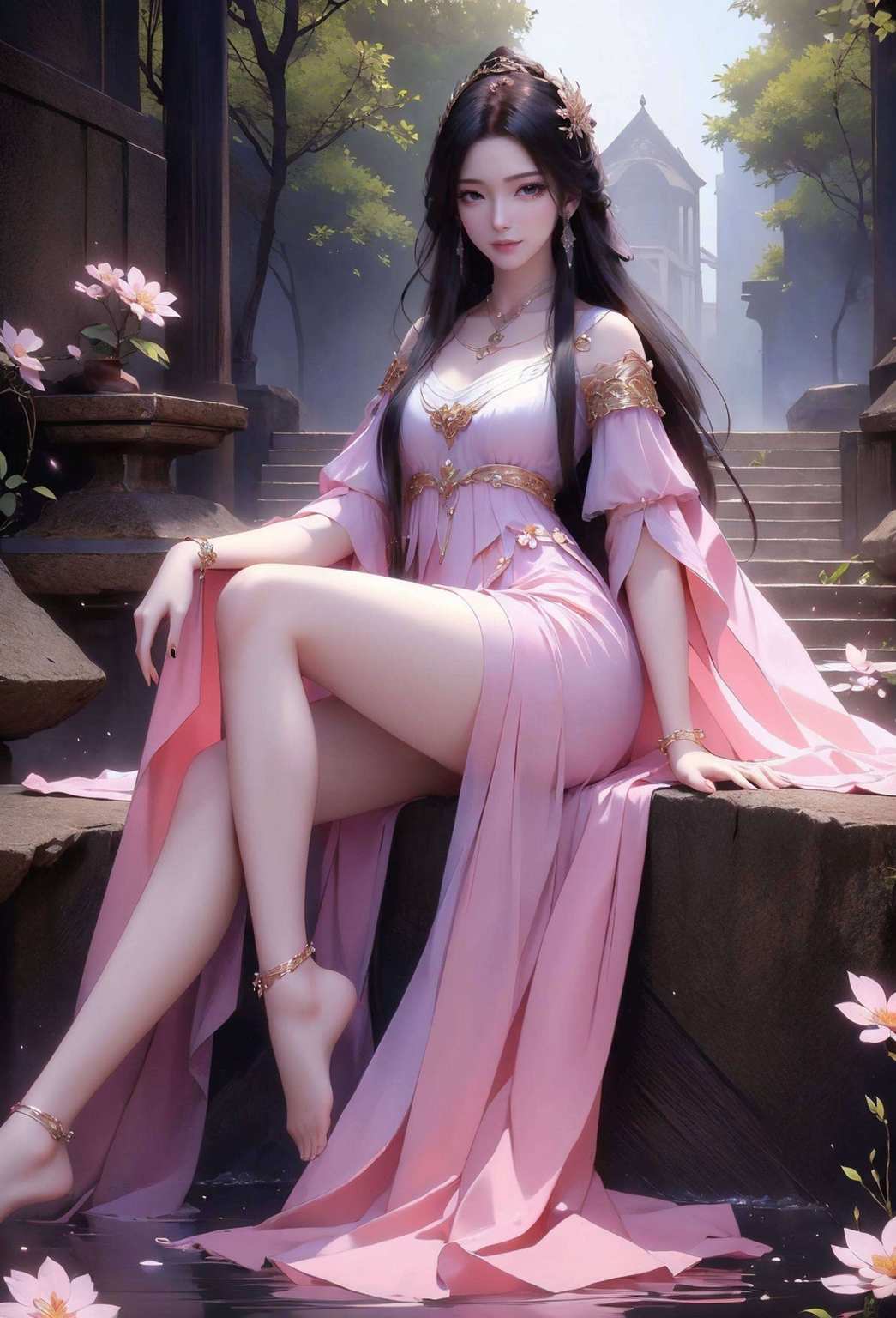 她是凡人修仙传中的神秘女神灵气逼人