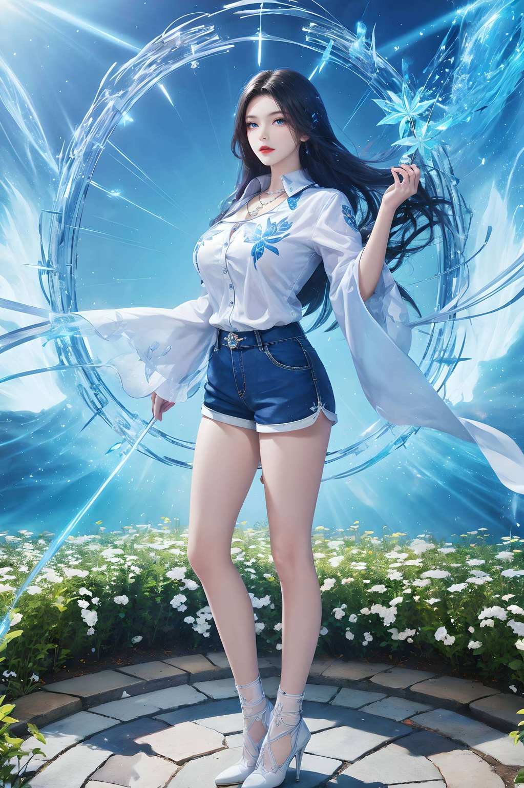 玄幻世界里的她更是犹如仙子下凡！还有哦美得让人移不开眼睛