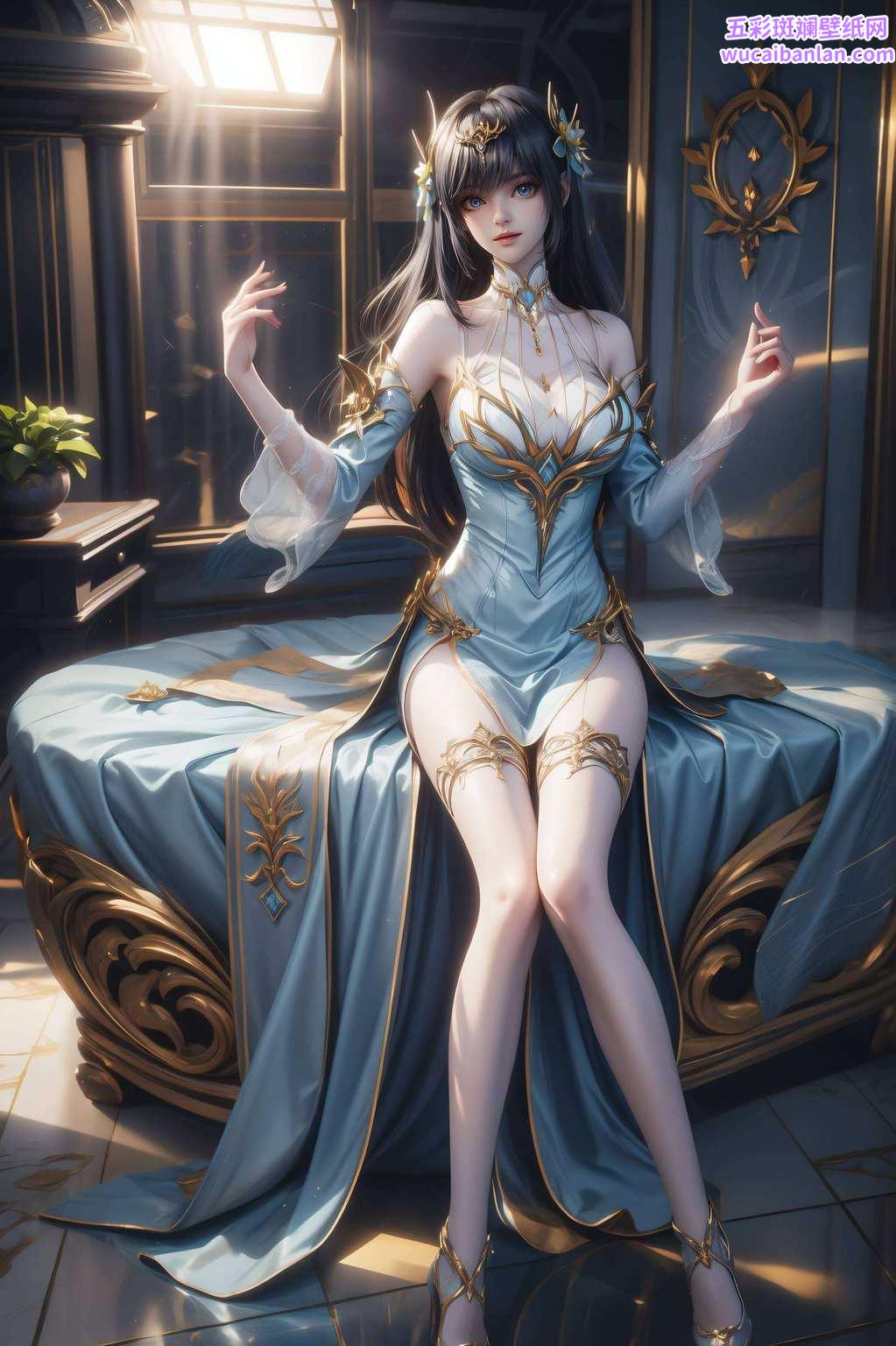 她是神印王座中的绝世美女动漫美女的风采在此刻绽放