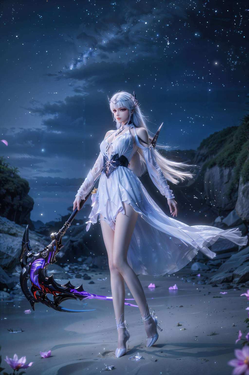 女子翩翩其形象娇美