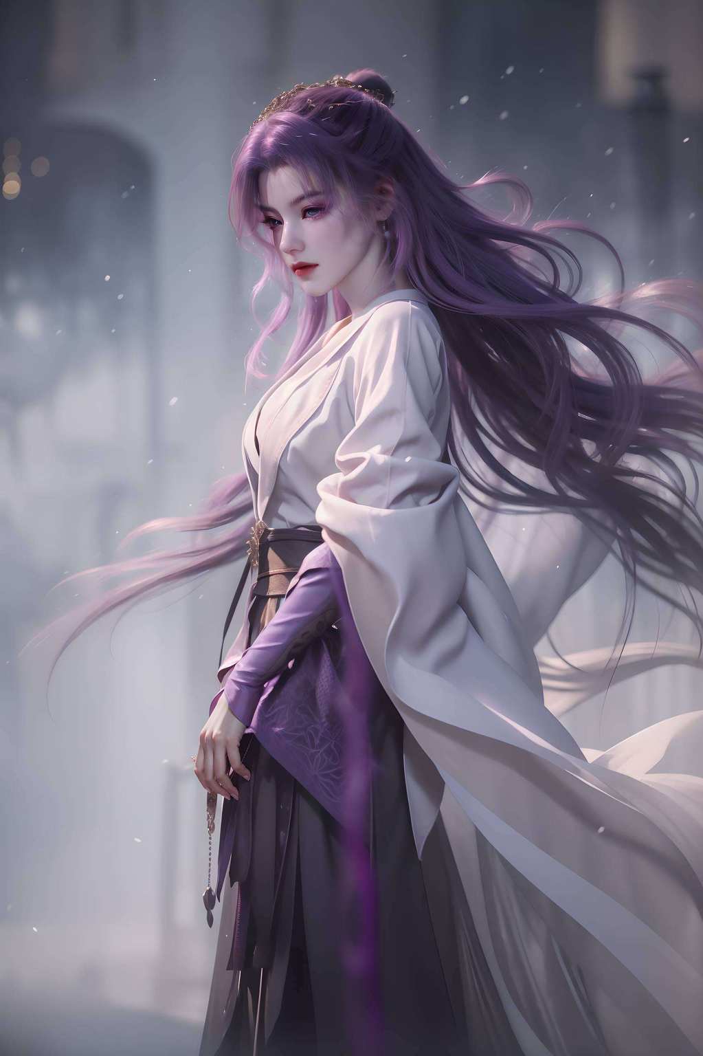 动漫美女的灵动都是玄幻世界中的绝美画卷