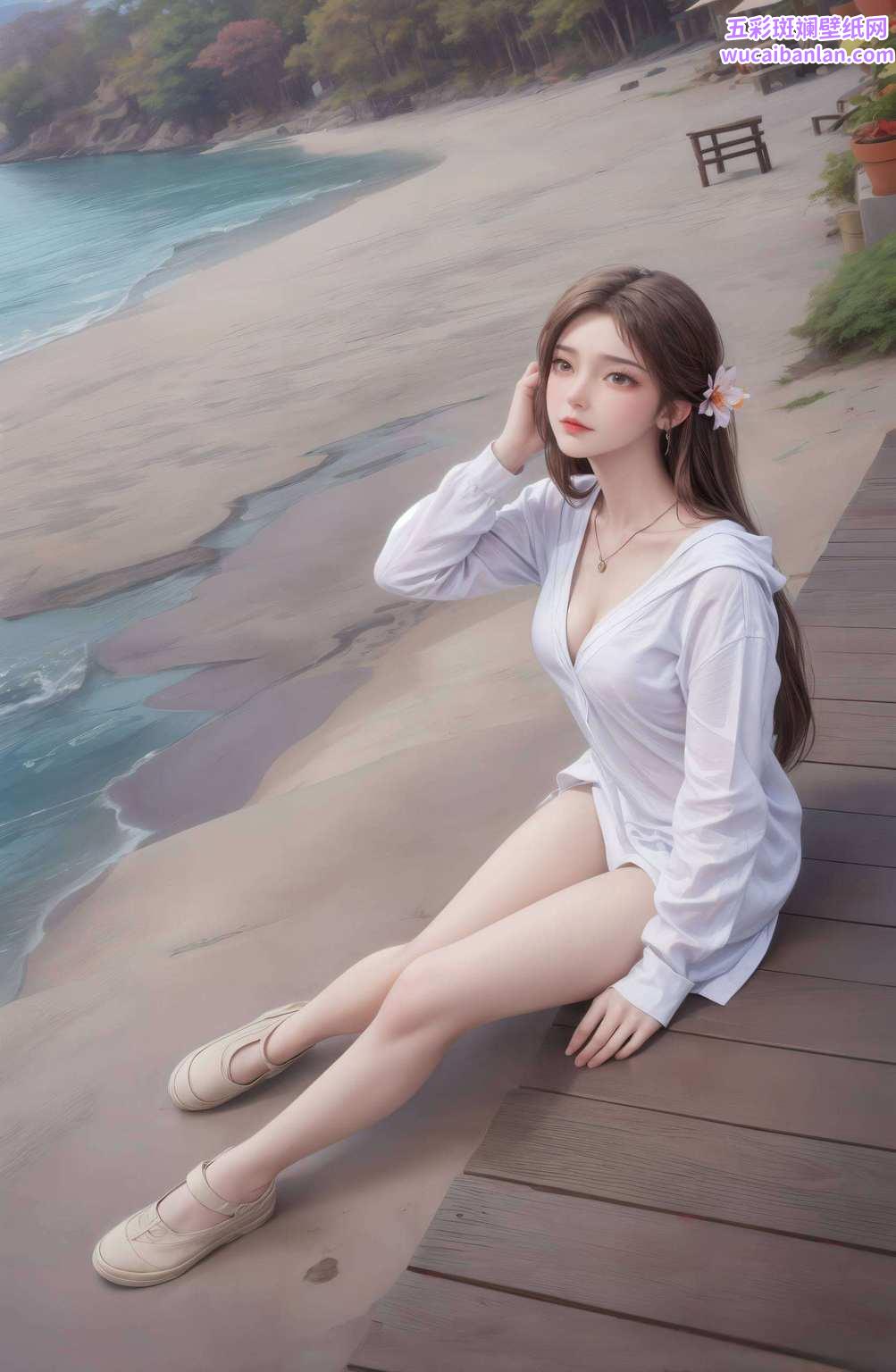 她的身影却又不失温柔和希望