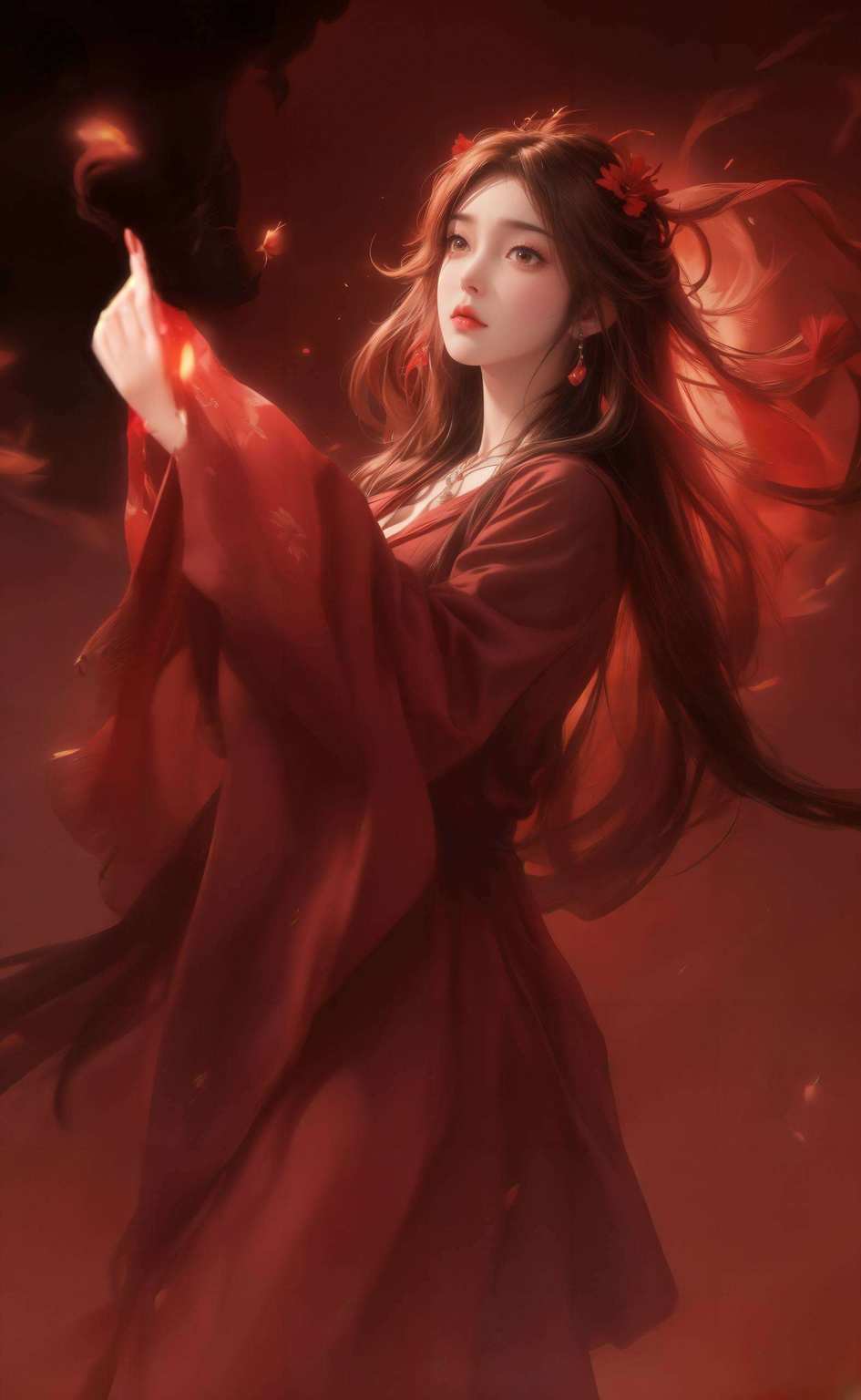 她的每一次眨眼火灵儿
