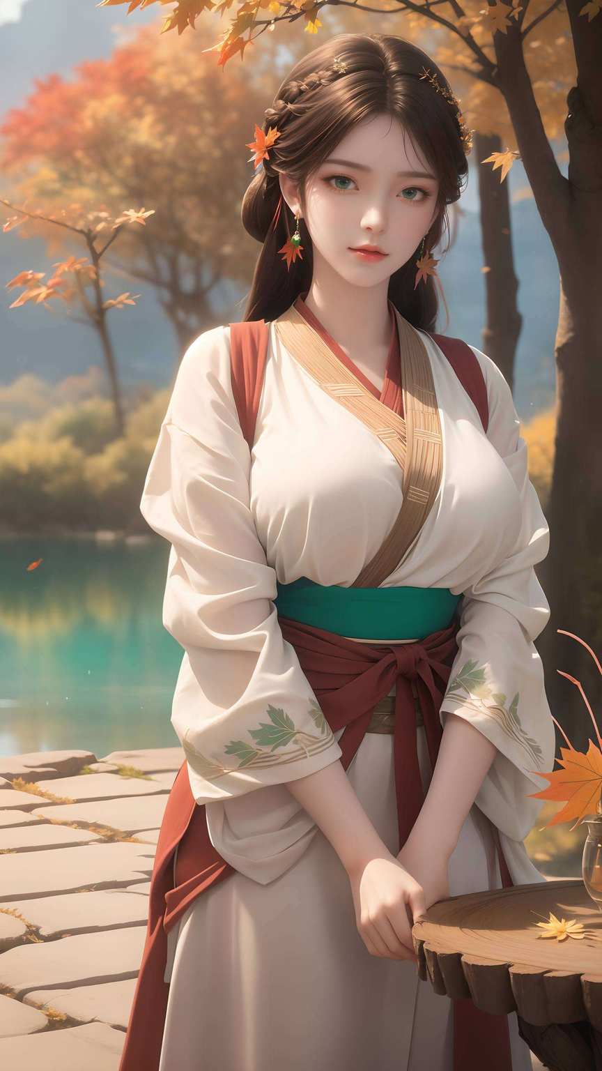 动漫美女的倩影跃然纸上火灵儿以其独特的魅力