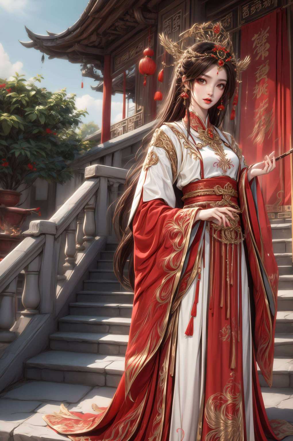 火灵儿那如火焰般热烈的气质令人陶醉于那如梦如幻的玄幻之美