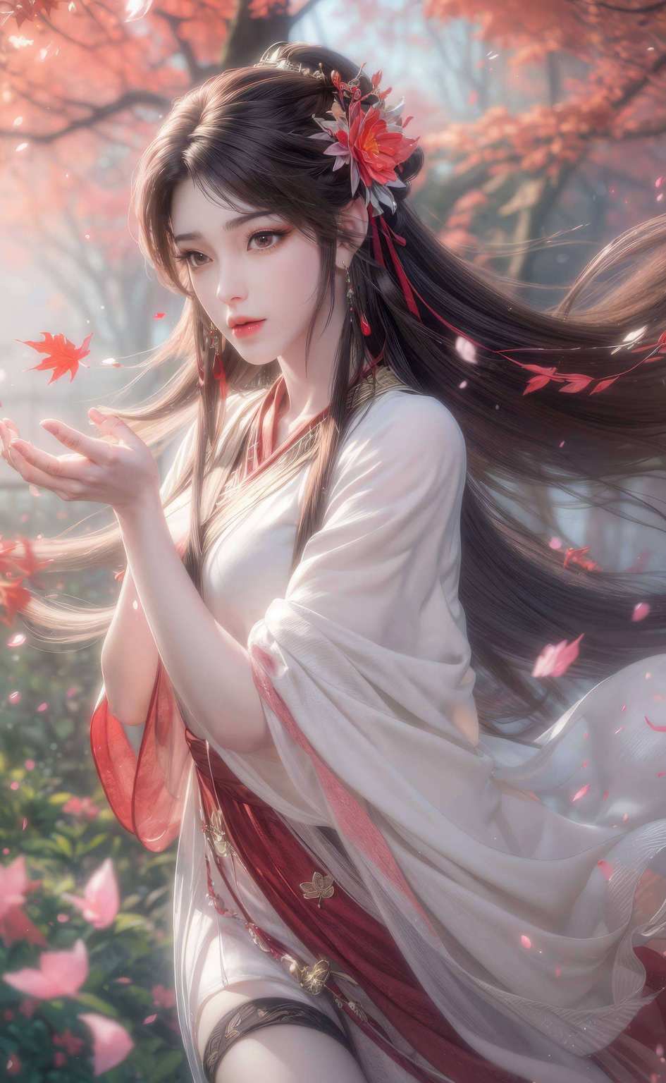 每一次翩跹都是对生命的赞歌绽放着动漫美女的灵动与玄幻