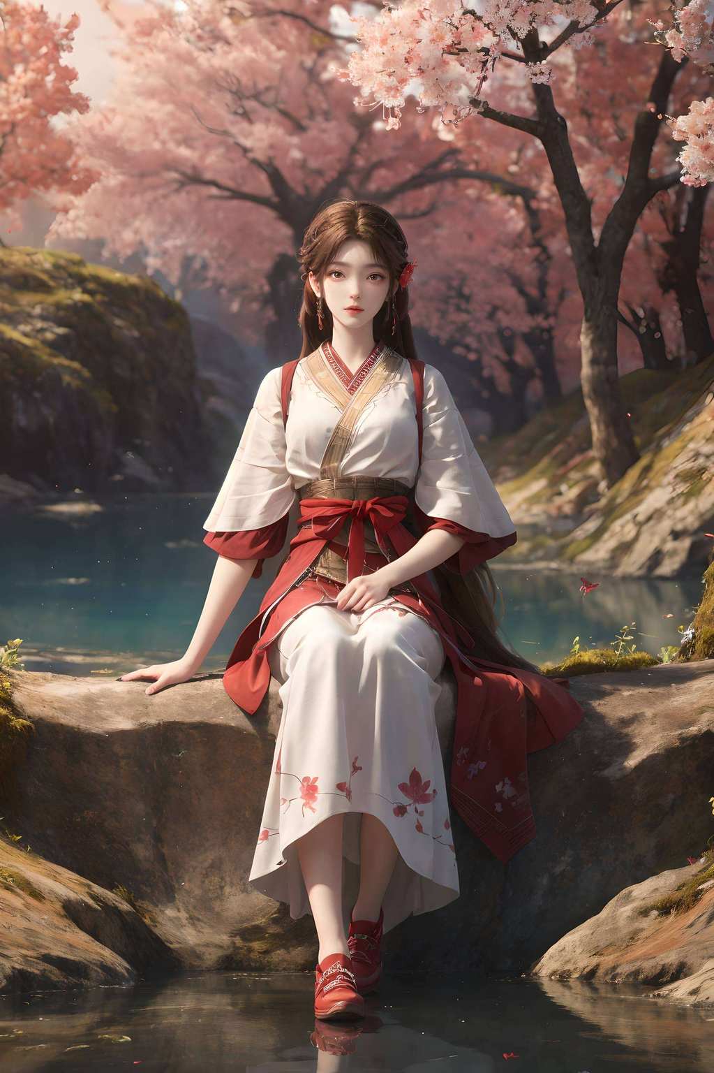 在这玄幻的画卷中一颦一笑间