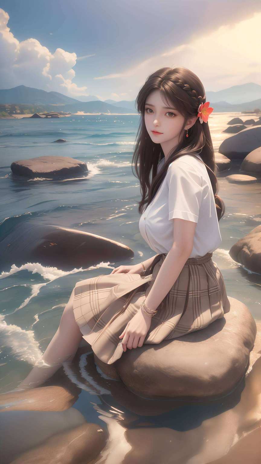 仿佛诉说着不羁的生命力和无尽的激情她是完美的化身