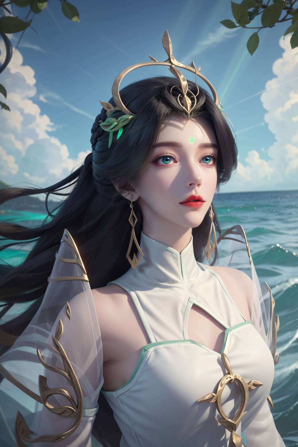 完美世界国漫美女笑靥如花