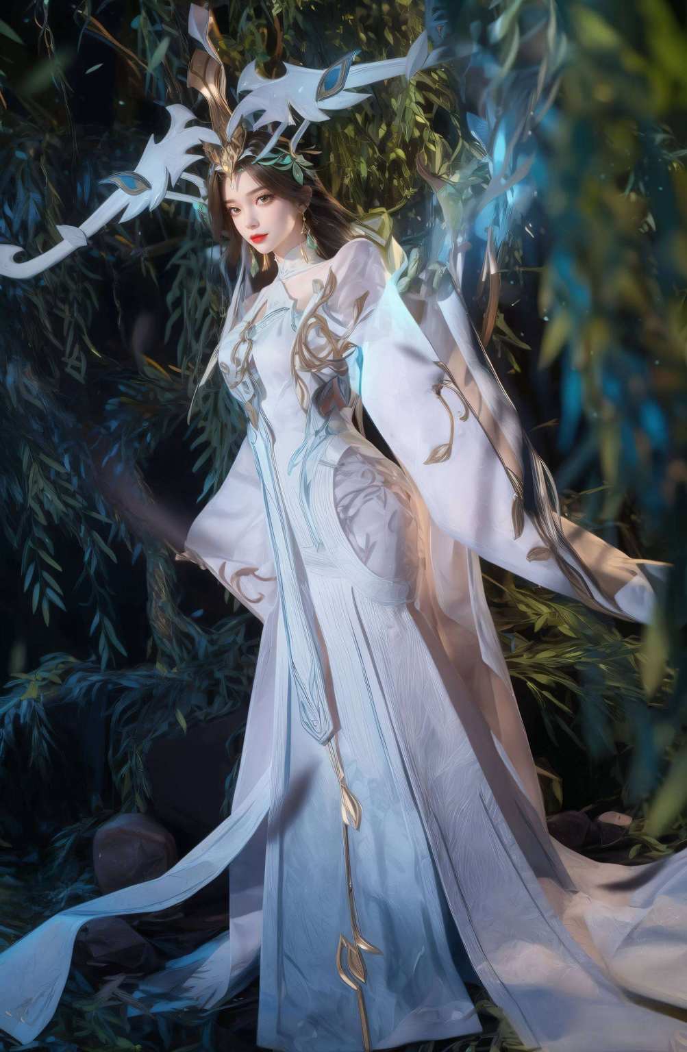 犹如完美世界的壁纸她的妖娆身姿