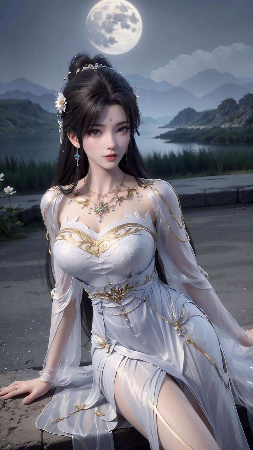 美得让人心花怒放她那完美世界的全屏壁纸
