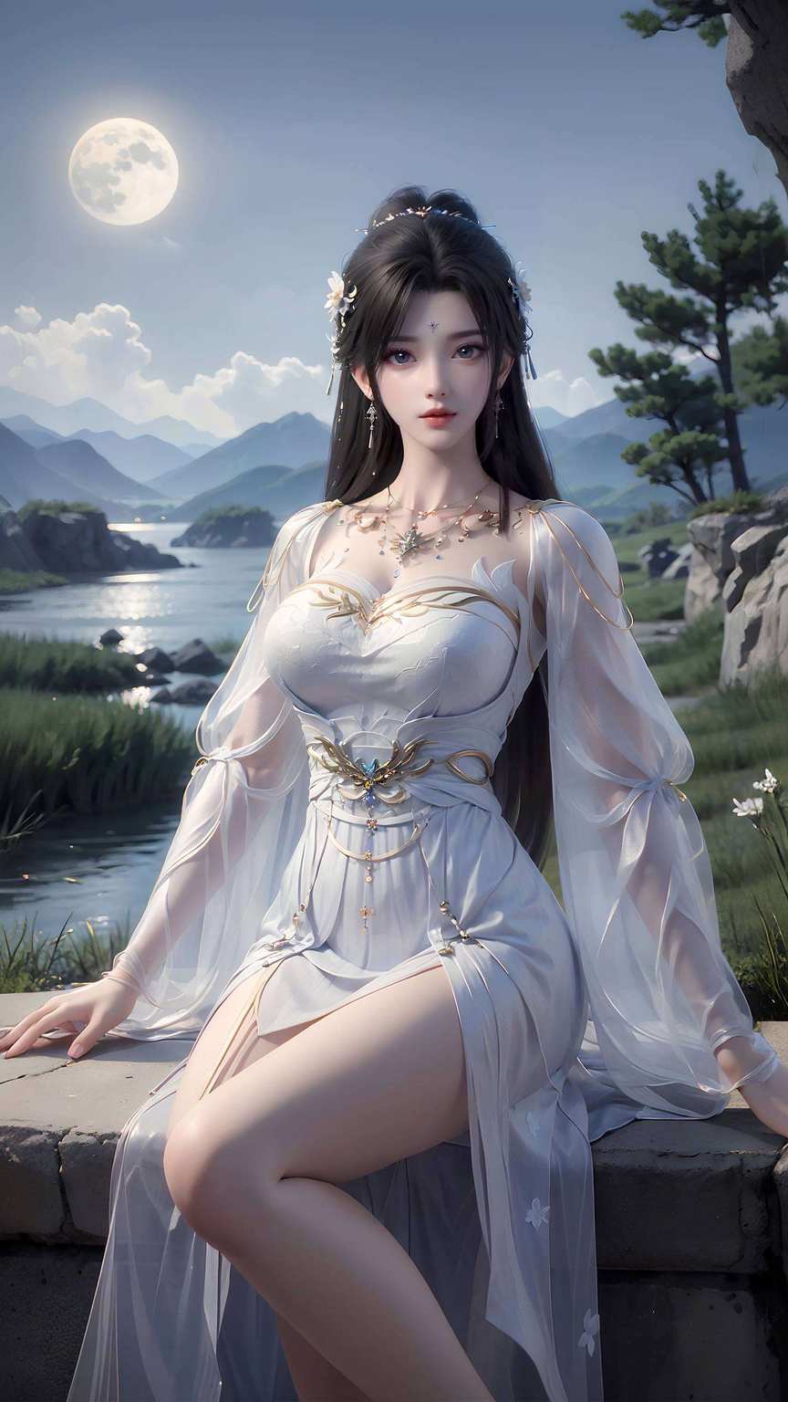 清漪映碧池翩翩起舞姿