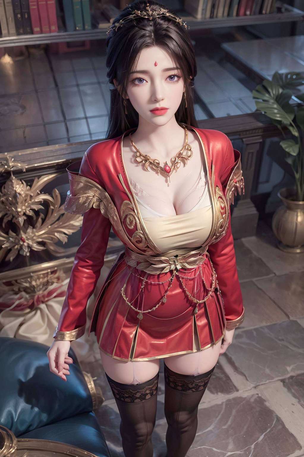穿梭在完美世界的壁画之中衣袂飘飘