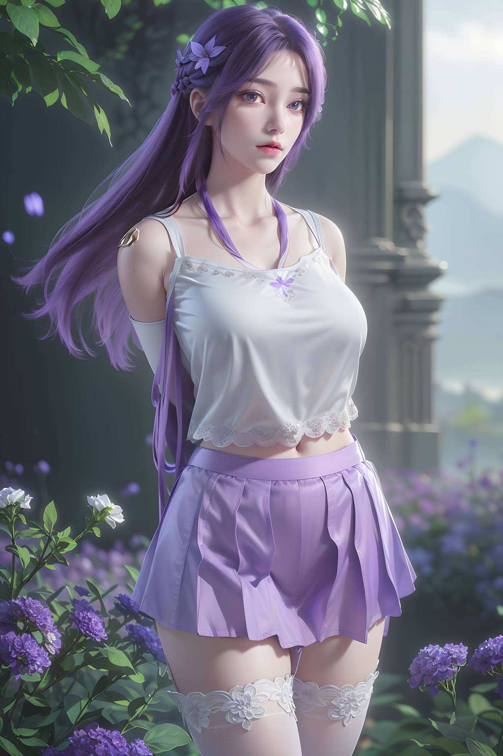 曦光漫洒壁纸间