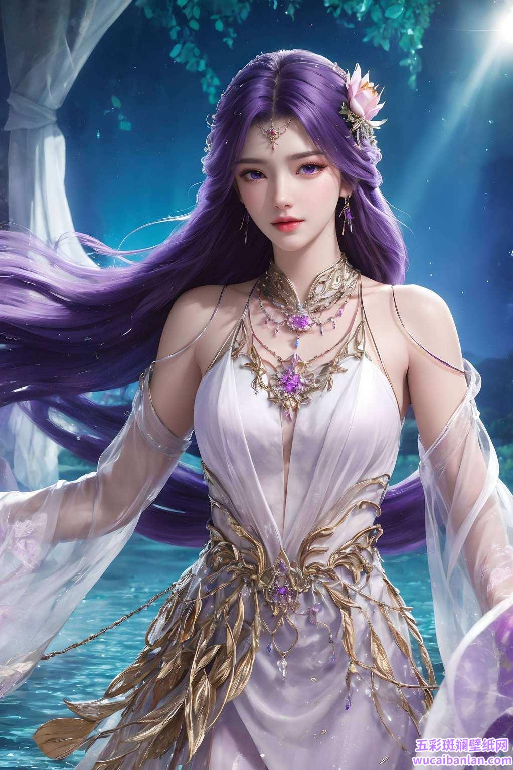 国漫女神的典范；完美世界里的绝世佳人捕捉她侧颜的每一丝风华