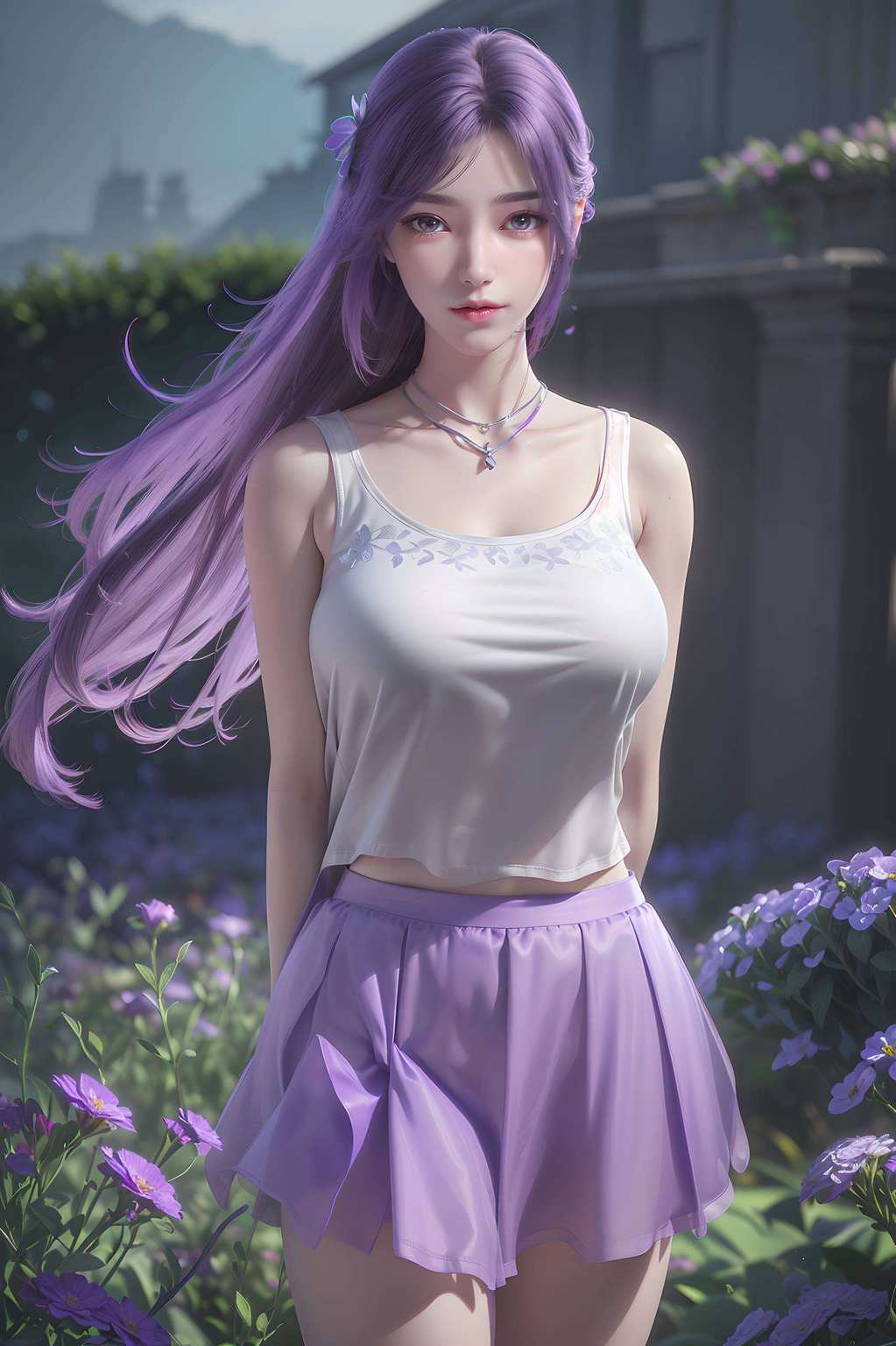 那边有国漫美女的灵动倩影在云曦的绚烂世界里