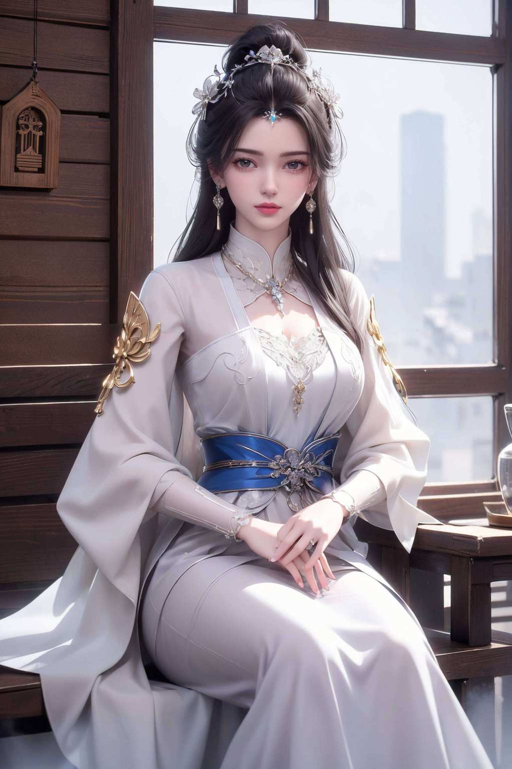 这位国漫界的女神眼神似水柔情