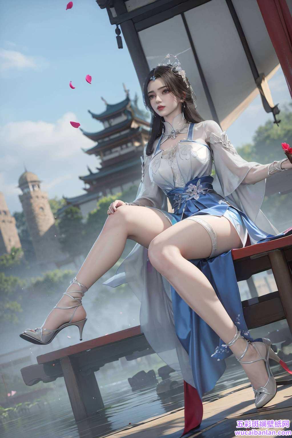 简直甜度爆表！这款AI素材壁纸完美像素和国漫女神的美貌