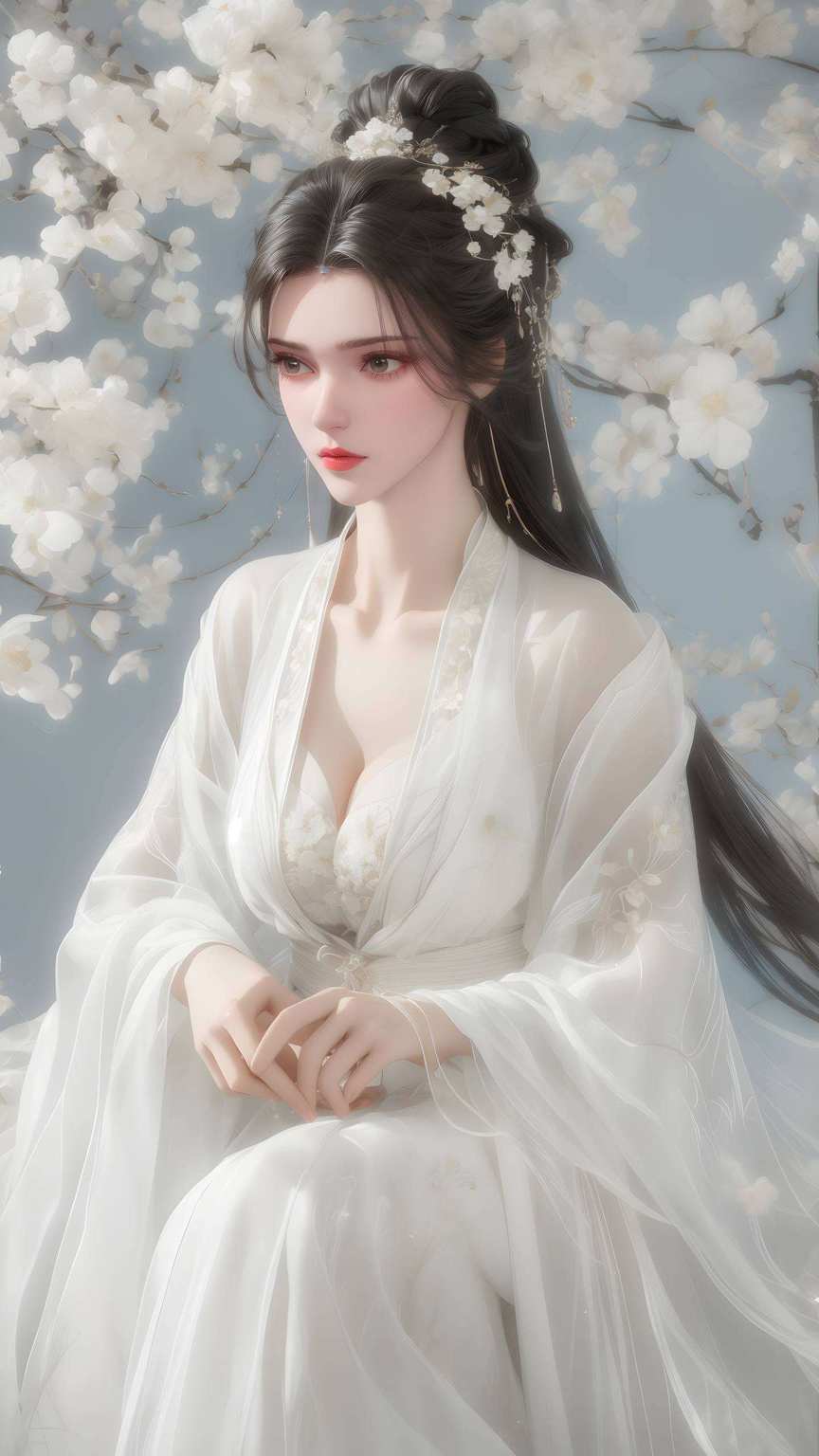 和他的女神搭配李慕婉仙子以其婉约之美