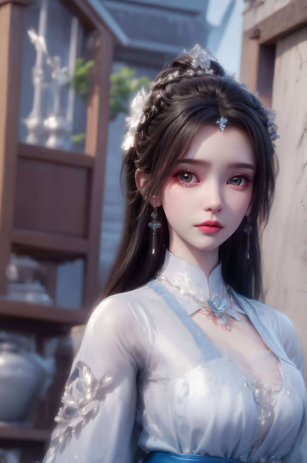 婉约佳人动漫壁纸绘美