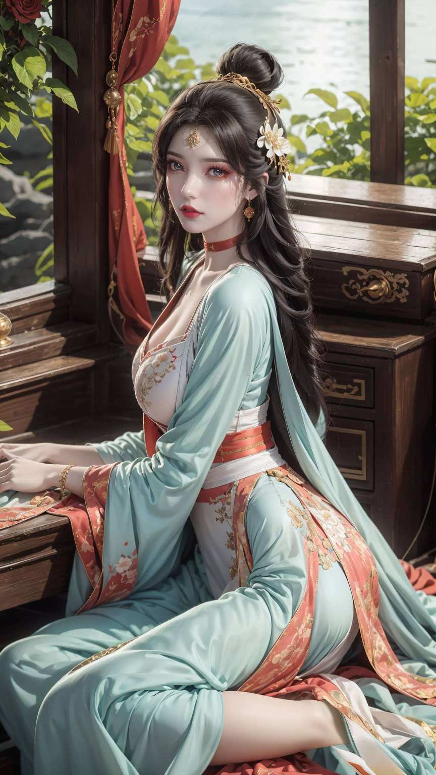 轻盈飘逸仙逆墨云手绘壁纸犹如穿越时空的仙子