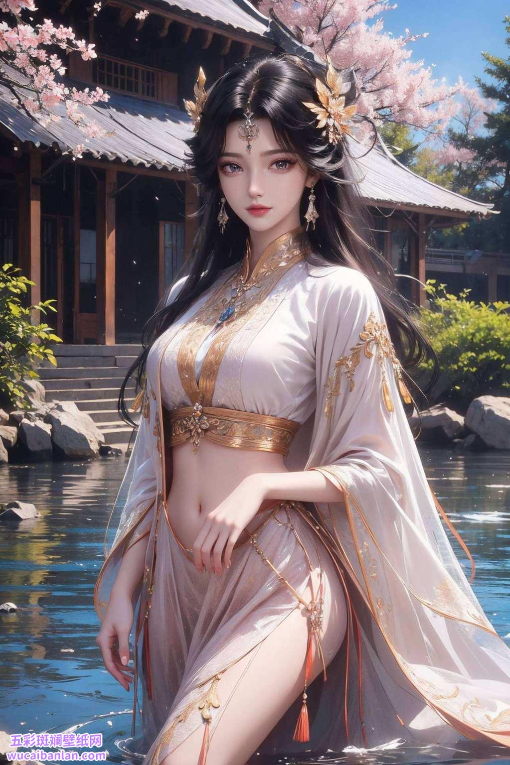 眼神里透着那么一股子高冷却又不失柔情的韵味国漫女神的名号可不是白来的
