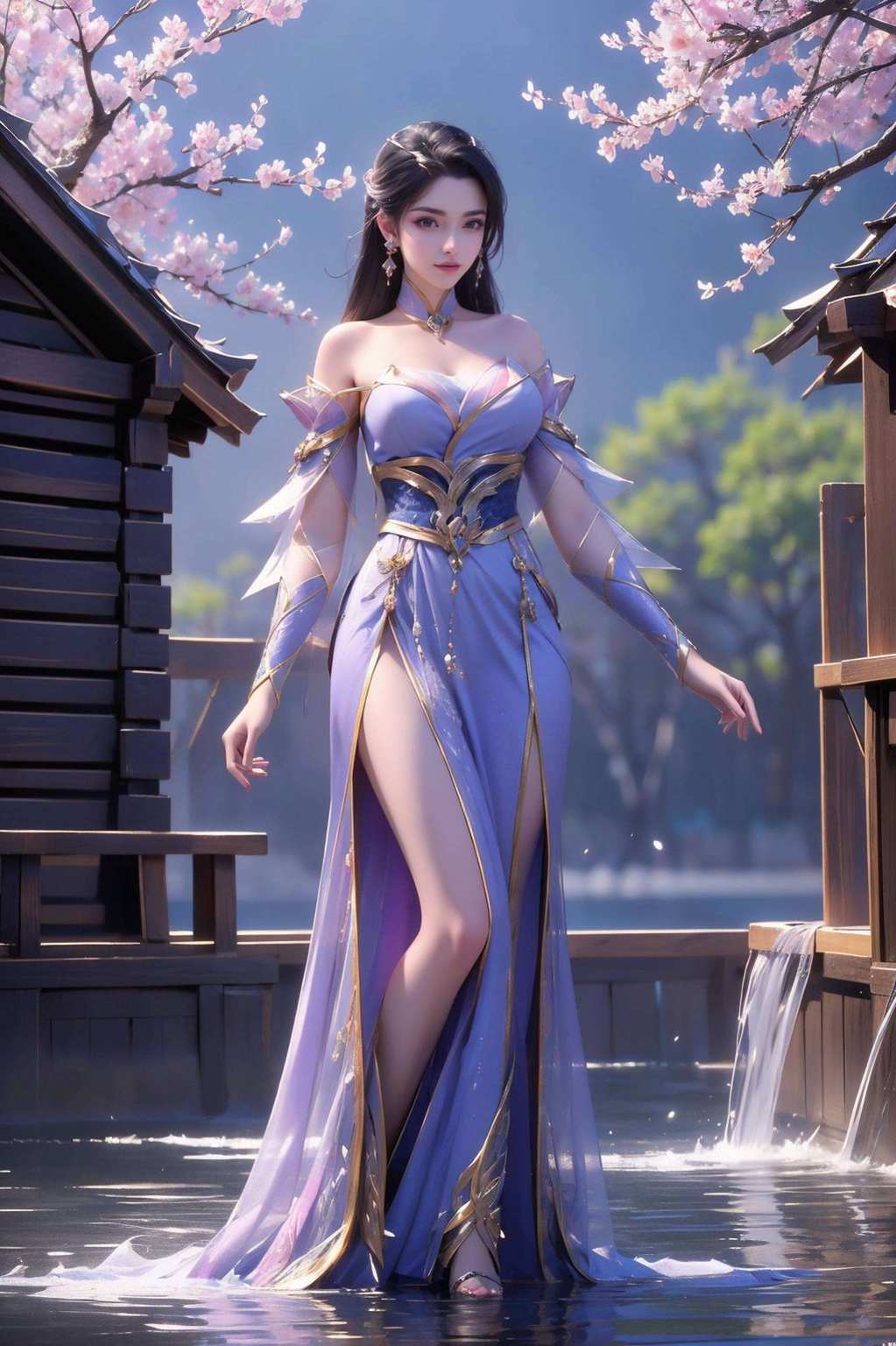 她不仅是战场上的女侠尽显其风华绝代