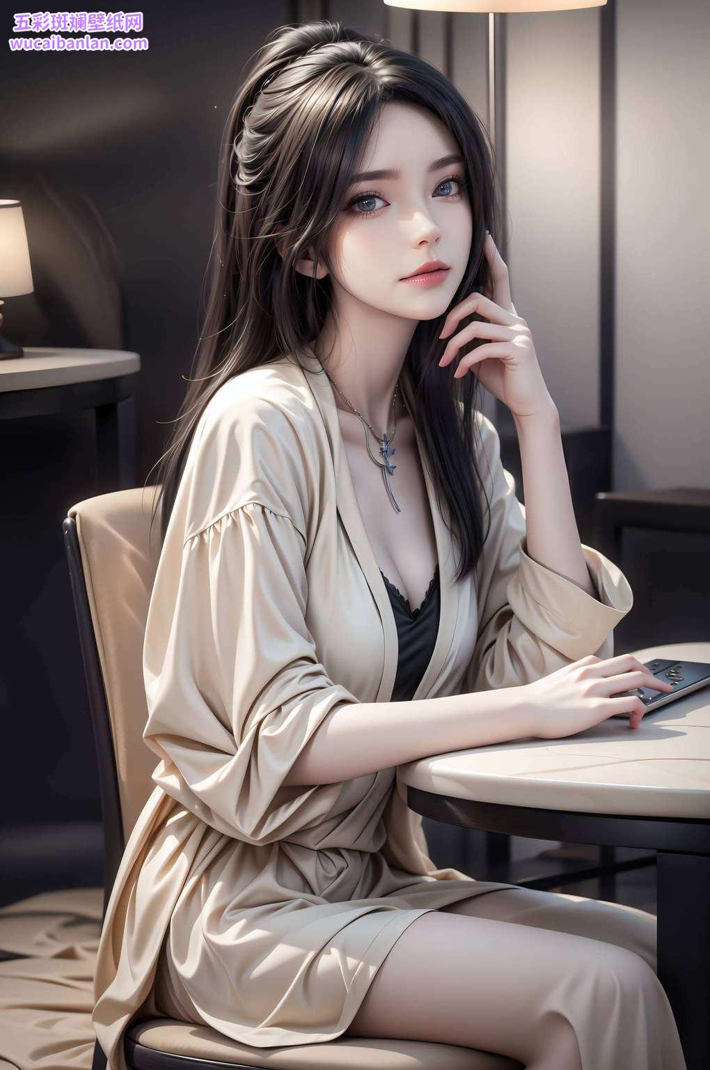 她的眼神里藏着星辰大海闪耀着玄幻的光芒
