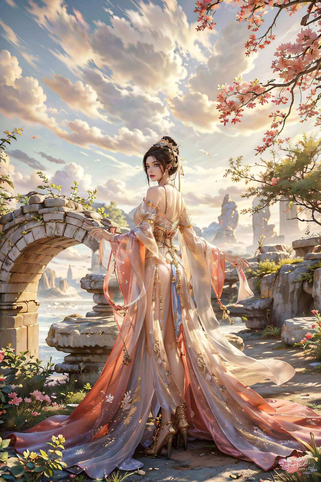 美得让人心花怒放今儿个给大家推荐点新鲜出炉的壁纸大餐！咱们这位国漫界的女神担当——永生方清雪