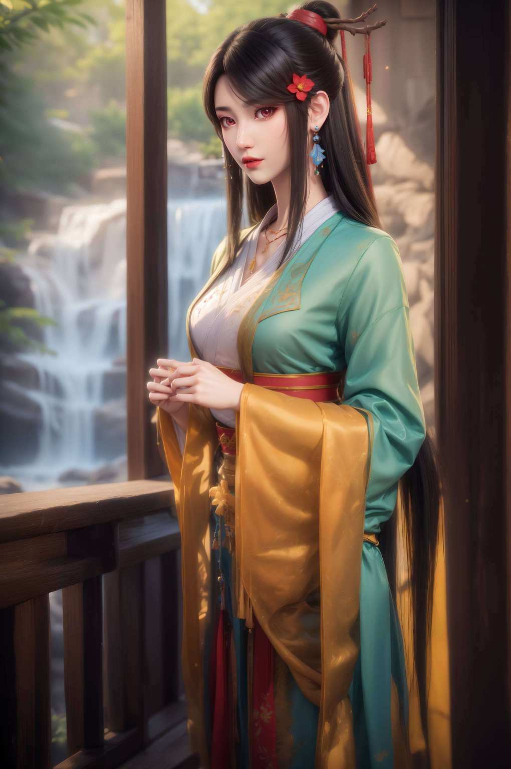 手机壁纸上的她从玄幻世界到动漫天地