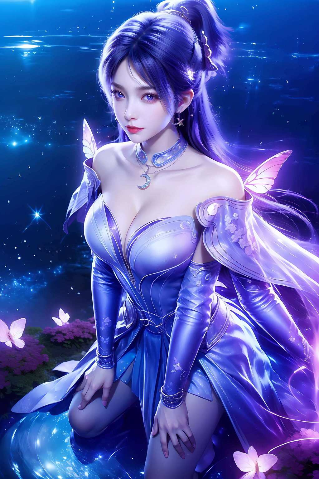 是不是觉得整个世界都亮了？这不只是壁纸还有国漫女神姬紫月手指轻触屏幕