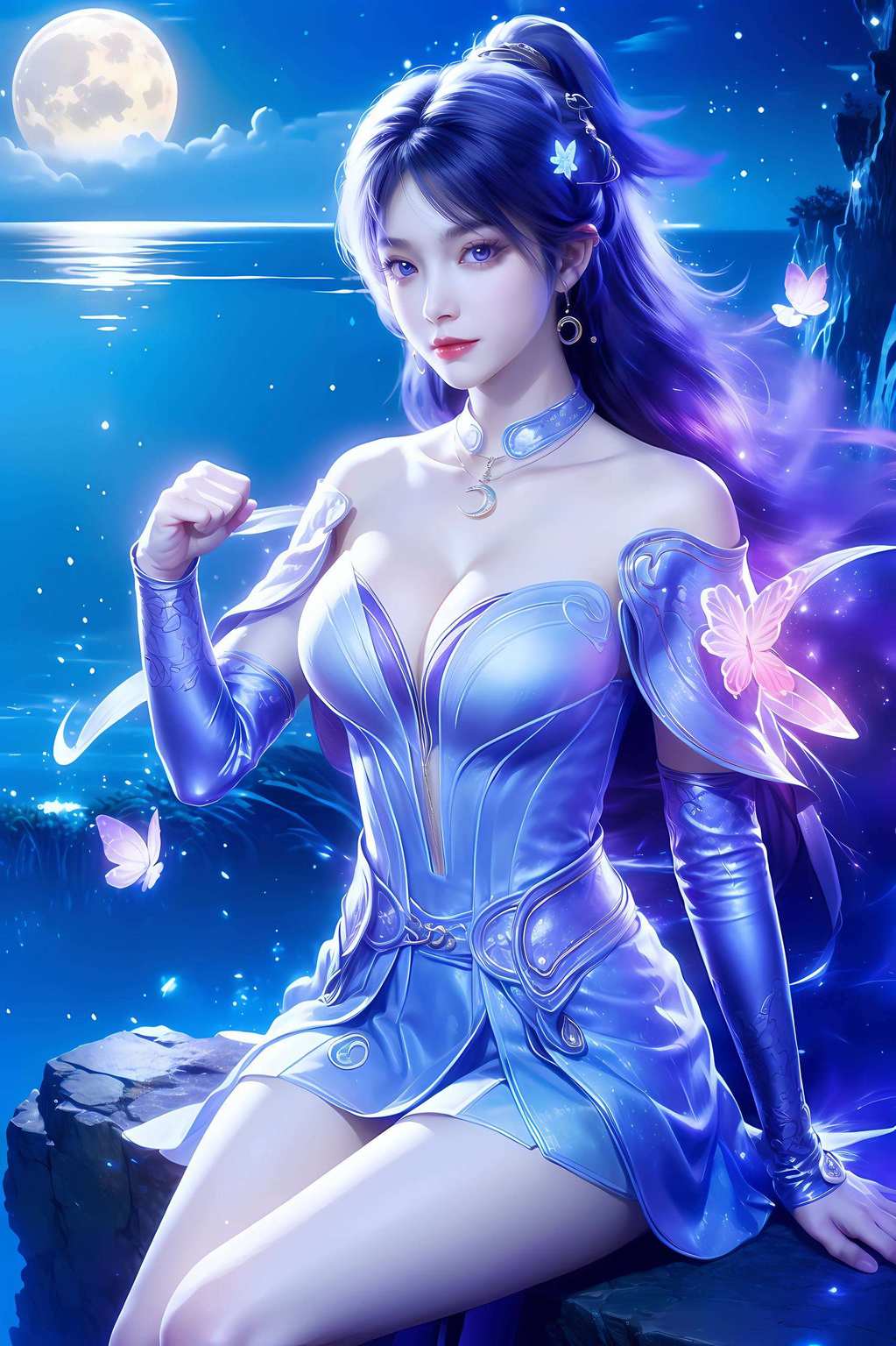 这可是遮天壁纸界的“国漫女神”哦！想象一下让你的手机也沐浴在女神的光环之下吧！
