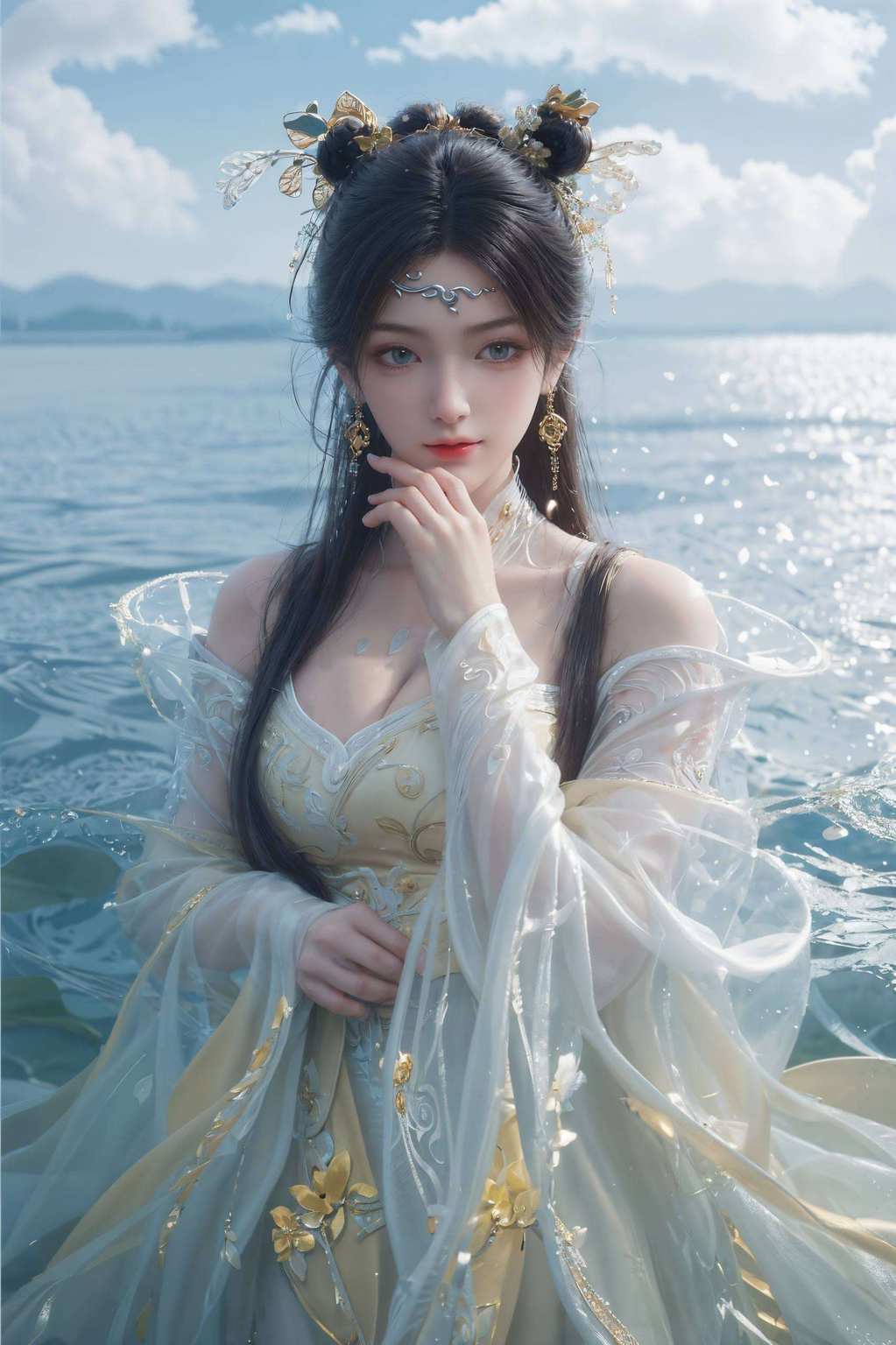 它是融合了国漫精髓的玄幻大作诛仙中的女神金瓶儿的倩影哦！想象一下今天给大家带来一组超精美的金瓶儿横屏高清壁纸！这可不是一般的壁纸