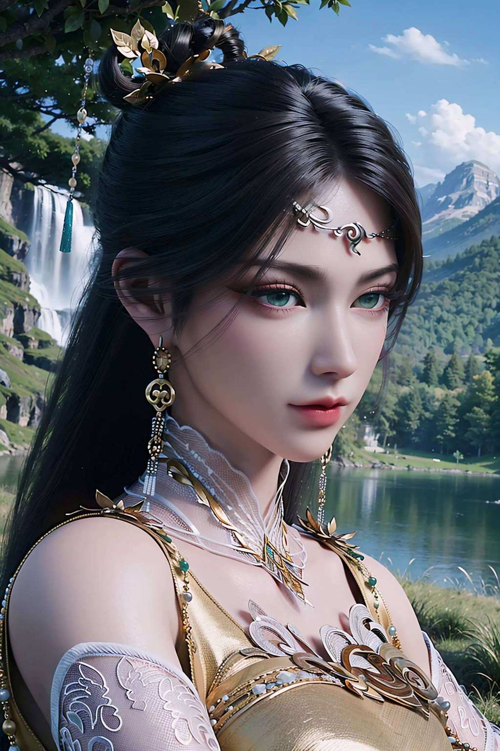 壁纸藏奥秘瓶儿持剑舞