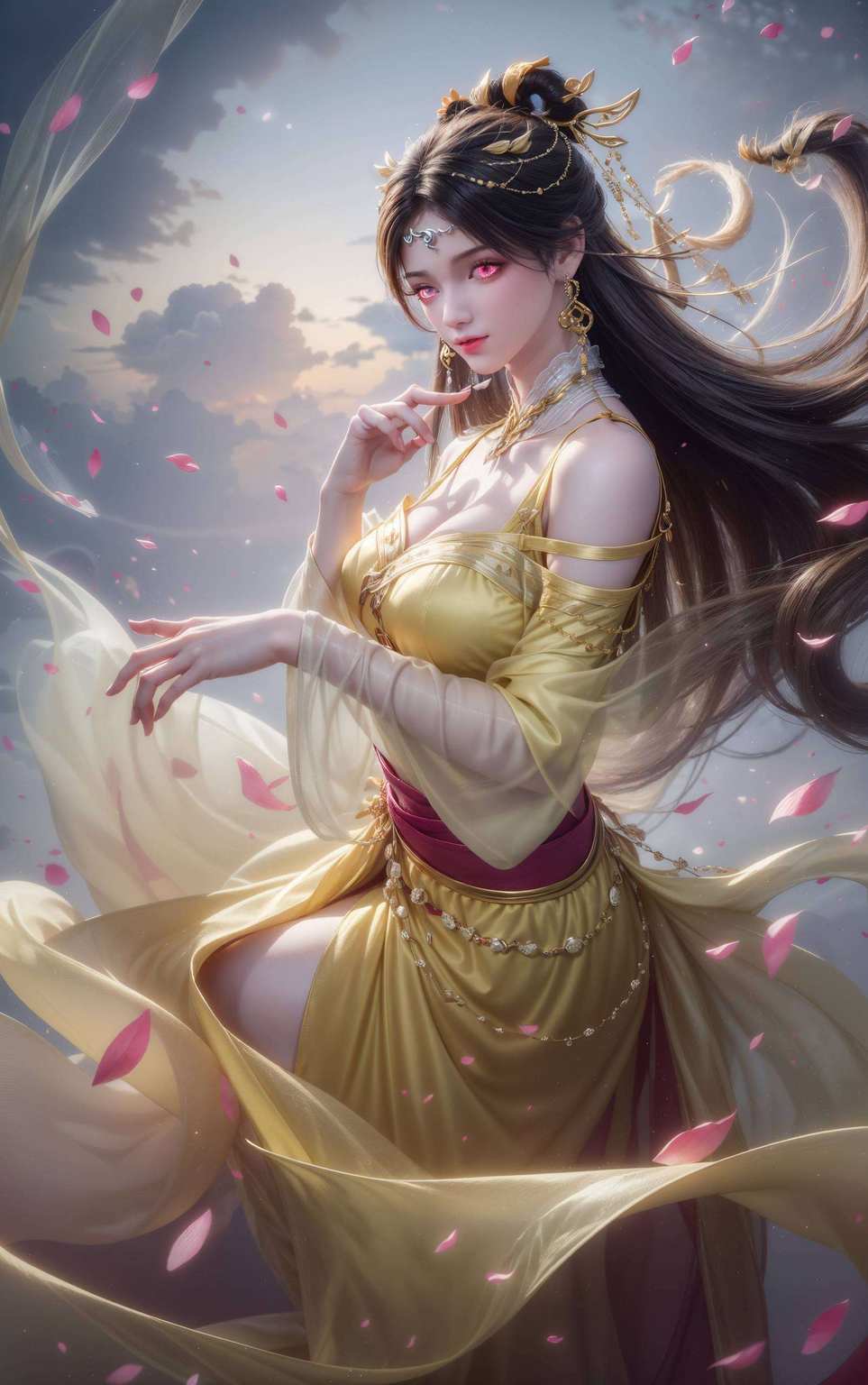 她的身影在绚烂的动漫世界里