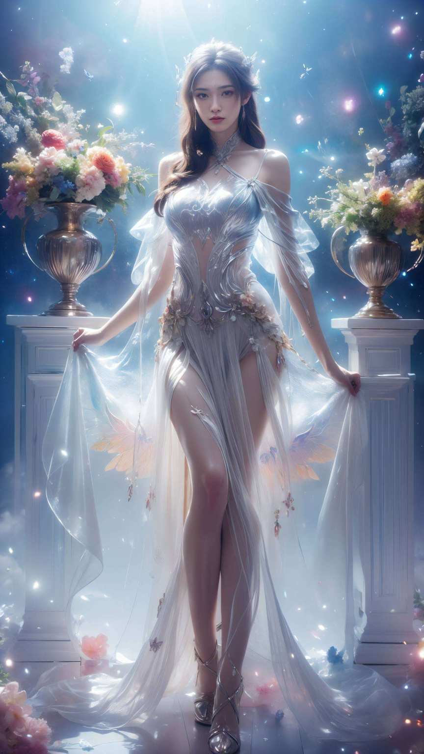融合了国漫经典诛仙中的两位女神——陆雪琪和碧瑶这款壁纸以清新的ins风为基调