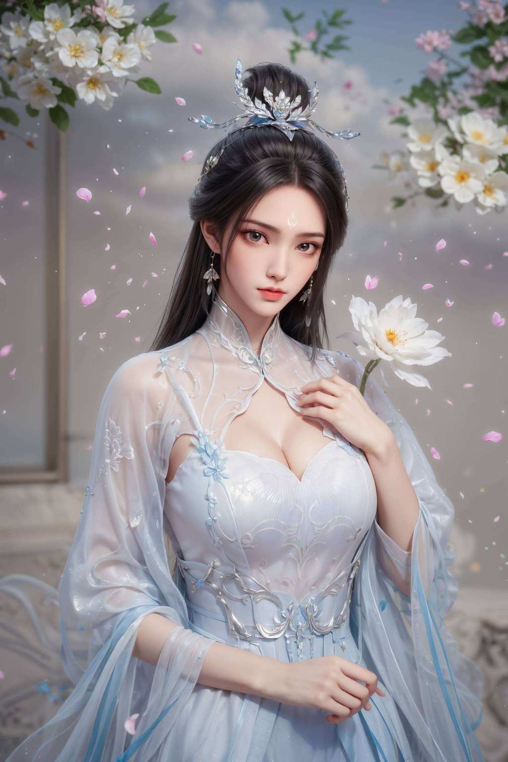 静静绽放仿佛能看穿世间一切虚妄