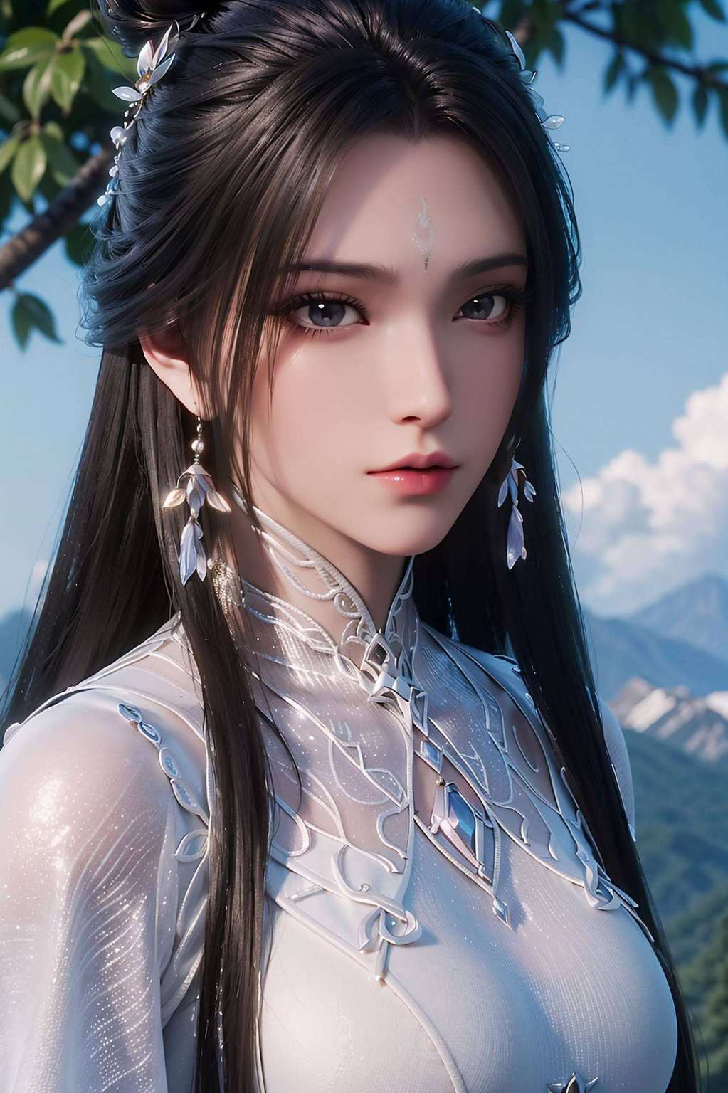 似藏着千年的故事陆雪琪如一朵清冷的白莲