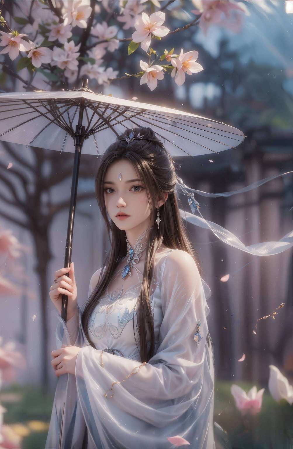 白衣若雪是无数动漫少年的梦中女神